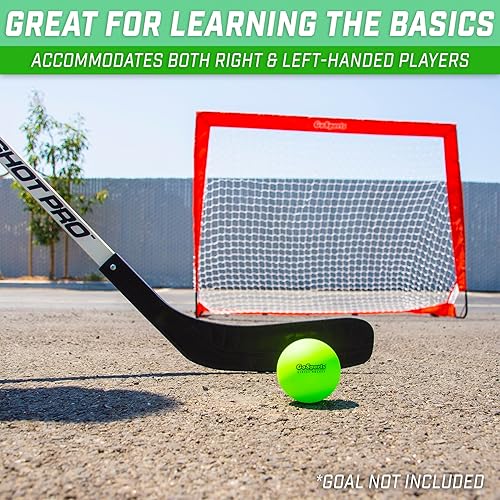 Miniatura 9 de GoSports Hockey callejero, elige entre juego de portería de hockey callejero con palos o palos de hockey callejero (paquete de 2)