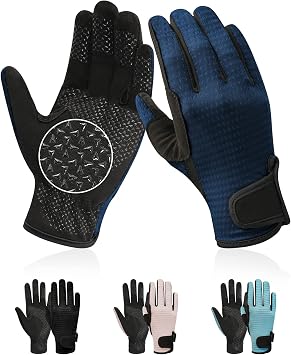 Kids Horse Riding Gloves Equestrian Anti Slip Children Horseback Bike Gardening Fishing Cycling Outdoor Activities Riding Gloves Girls Boys Youth