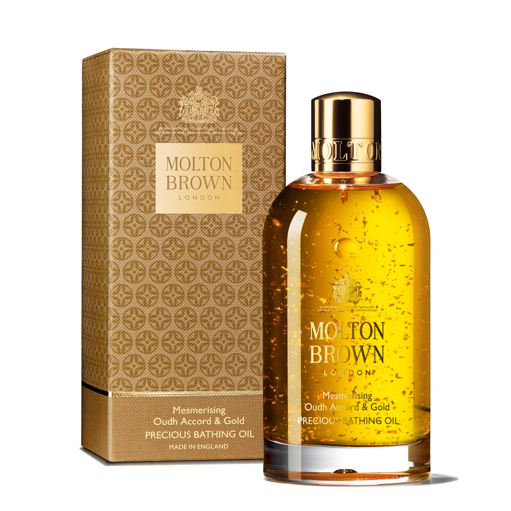 Molton Brown Ipnotizzante Oudh Accord & Gold Prezioso Olio da Bagno 200 ml