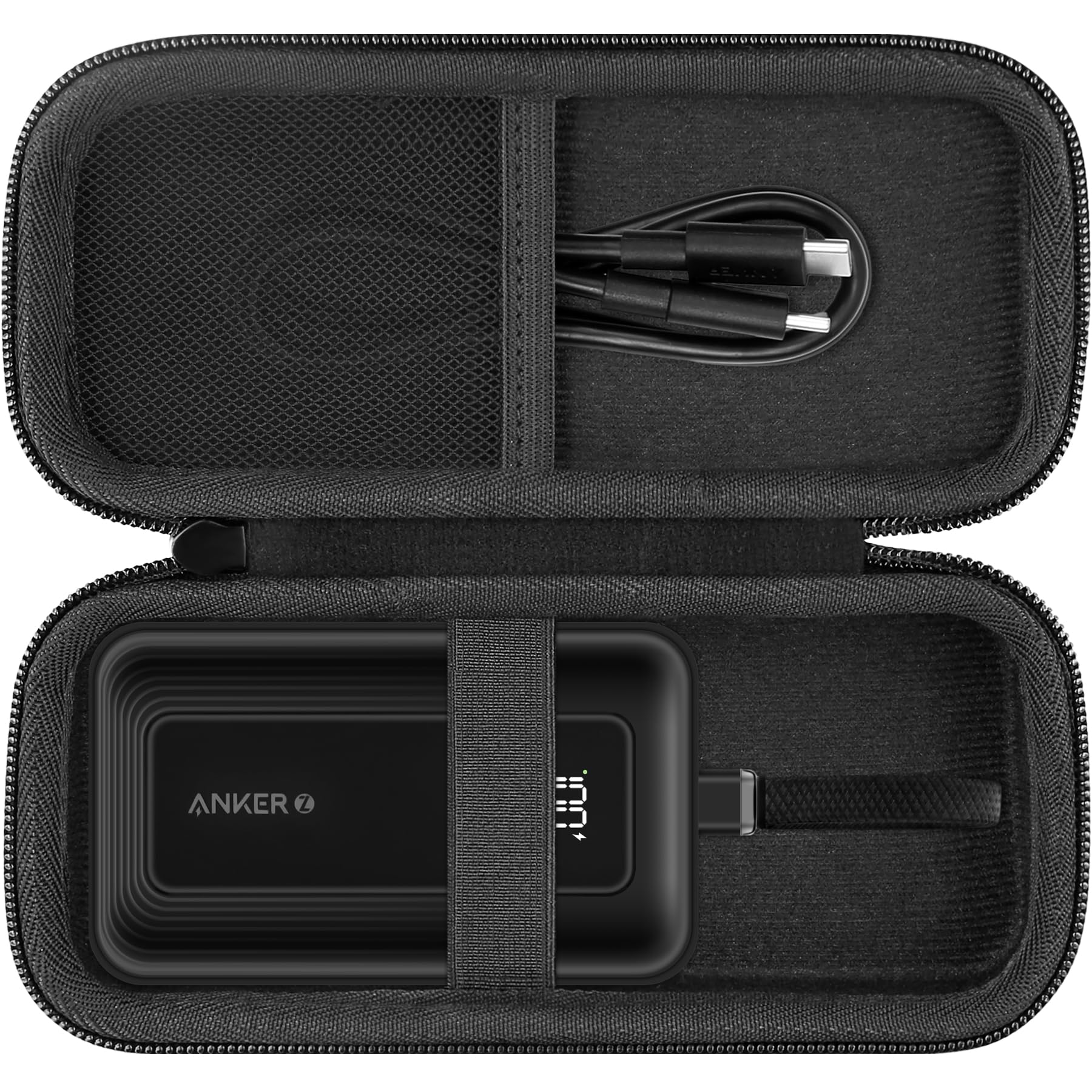 khanka Hard Travel Case Replacement for Anker Zolo Power Bank, 10,000mAh 30W Portable Charger, Case Only.(Black)
