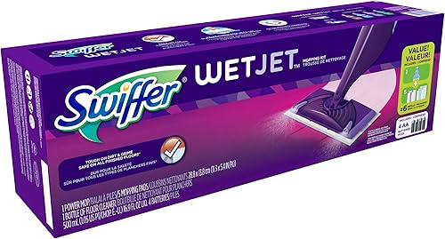 Miniatura 2 de Swiffer WetJet - Kit de inicio de mopa de madera dura (paquete de 2)