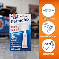 Vista 3 de Permatex 59214 Sellador de roscas de alta temperatura, tubo de 0.2 fl oz, 1 unidad