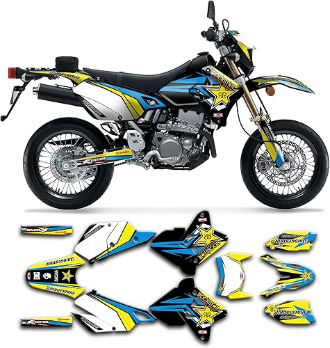Miniatura 63 de Juego de calcomanías Kungfu Graphics personalizadas para Suzuki DRZ 400 SM Supermoto 1999, 2000, 2001, 2002, 2003, 2004, 2005, 2006, 2007, 2008,