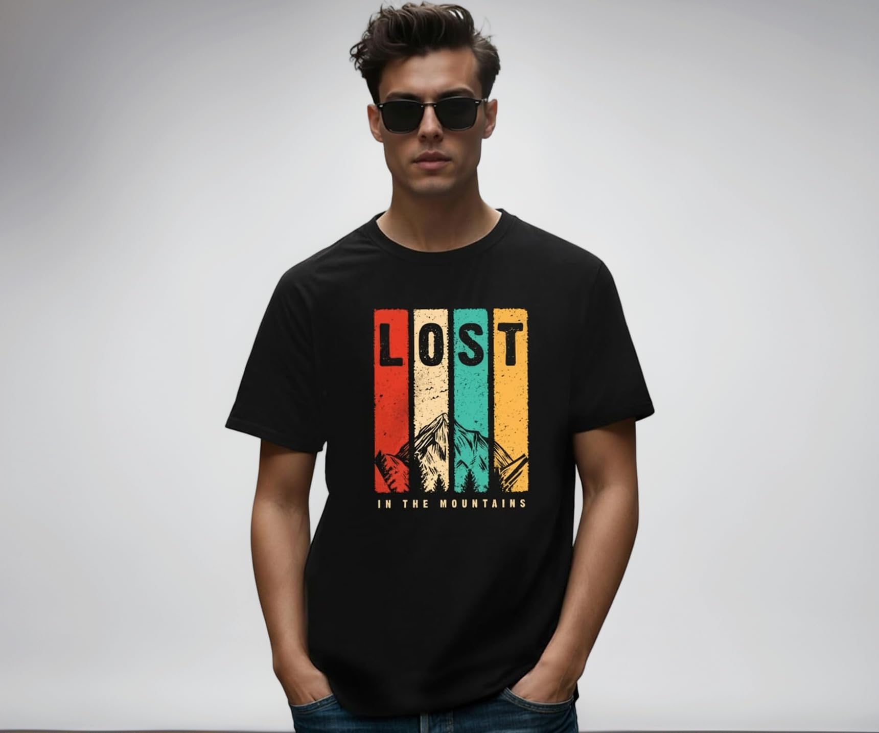 Men's Graphic Print Regular Fit Half Sleeve Round Neck Cotton T-Shirt