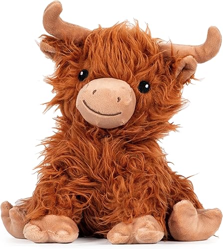 1i4 Group Warm Pals - Vaca de las tierras altas Juguetes de peluche con aroma a lavanda Animal de peluche refrescante para dormir