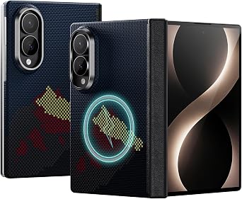 memumi Aramid Fiber Magnetic Case for Samsung Z Fold8 with Hinge Protection
