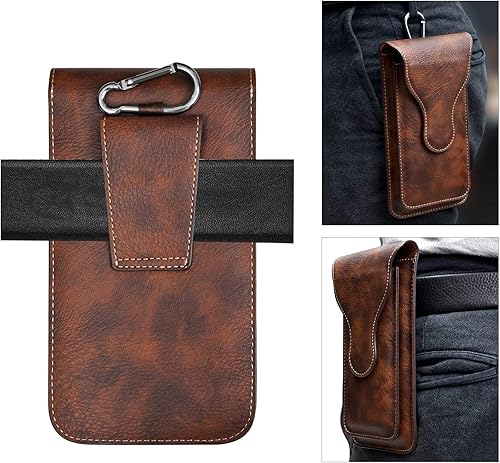 Miniatura 2 de Funda universal para teléfono celular para hombre, cartera pequeña universal con gancho desmontable para cinturón para Apple iPhone XXrXs Max  8