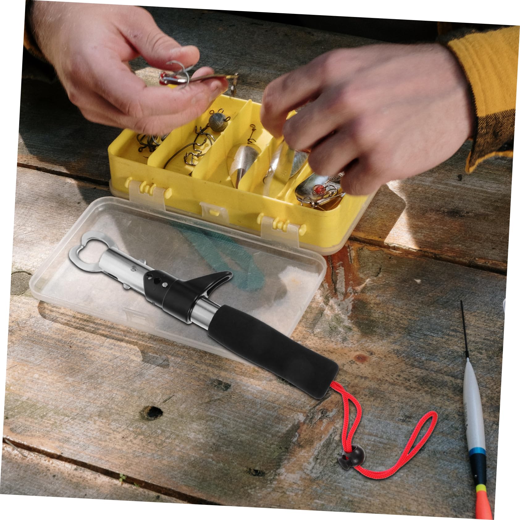 Compact Fishing Plier Angelschere Rostfreiem Langlebiger Angelschneider für Angeln Camping und Outdoor Aktivitäten mit Hervorragender Flexibilität und Benutzerfreundlichkeit