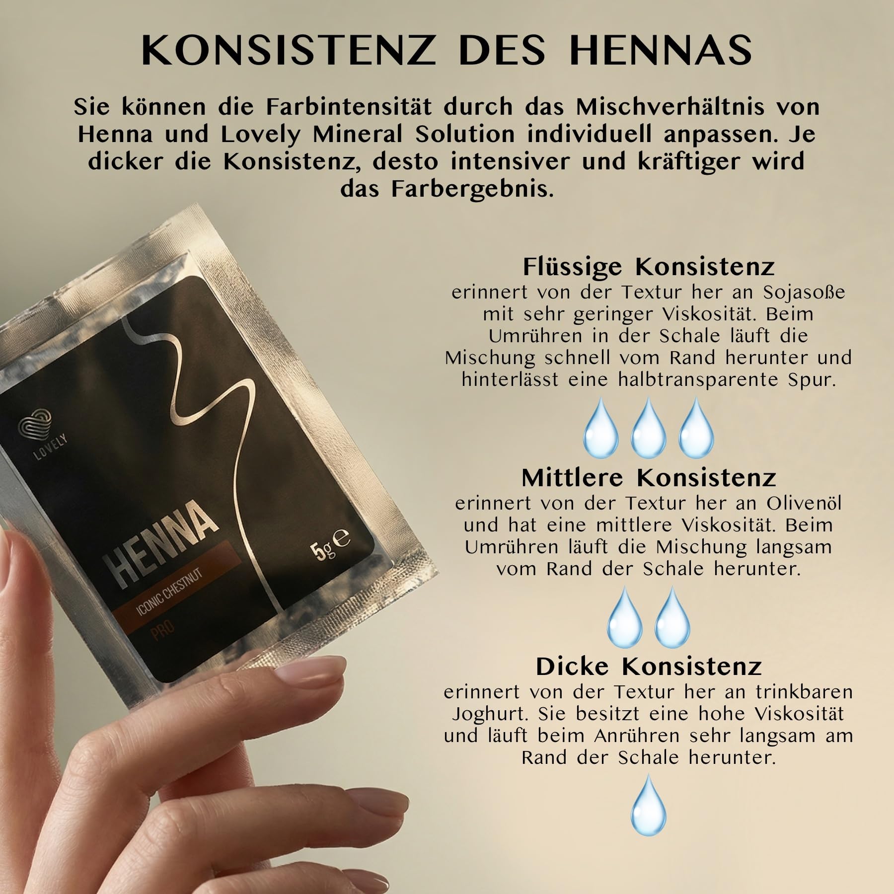 LOVELY Zestaw do brwi henny w 4 kolorach, w zestawie z mineralnymi roztworami kolorów, pastą konturową i żelem do brwi – dla zdefiniowanych, pełnych brwi i długotrwałego koloru brwi