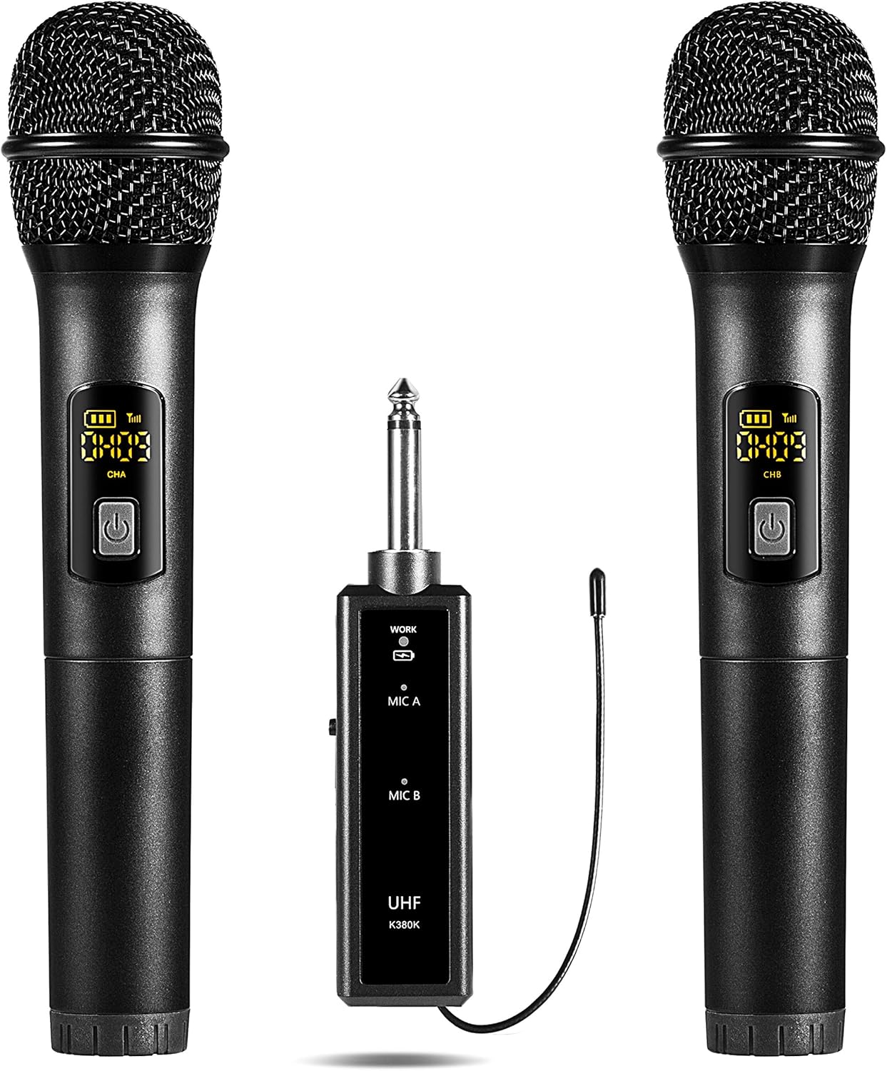 iMeshbean Wireless Microphone System, UHF Dual Handheld