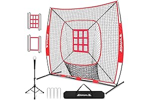 BAGAIL Batting Net and Tee: Enhance Your Baseball and Softball Skills