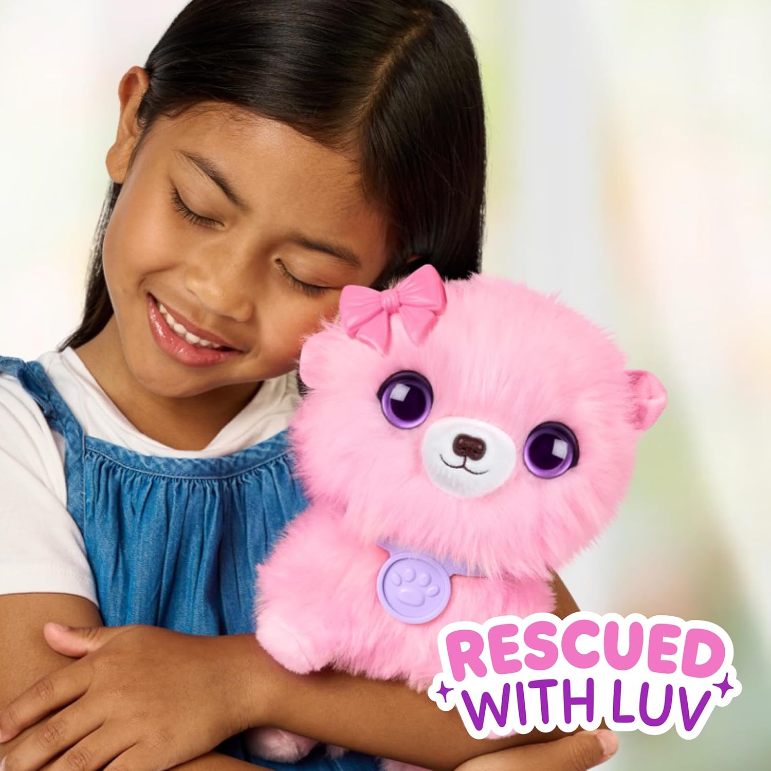 SCRUFFALUVS Pink Surprise Pet, Mystery Plush Toys, Stuffed Animals, Wash to Reveal 1 of 3 Rescue Pets: Puppy, Bunny, or Kitty - Includes 8.7" Deluxe Pet Carrier - Styles May Vary - Image 7