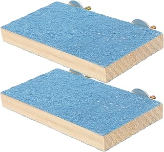 LUOZZY 2 peças plataformas de periquito plataformas engraçadas de papagaio plataformas domésticas para pássaros suprimentos para pássaros (grande aleatório)
