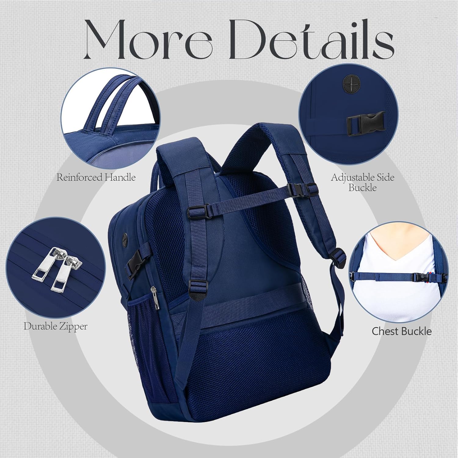 Travel Backpack, 18x14x8 Spirit Airlines Personal Item Travel Bag, Carry On Backpack Flight Approved, Weekender Bags for Women and Men, Water Resistant Lightweight Travel Backpacks for Business