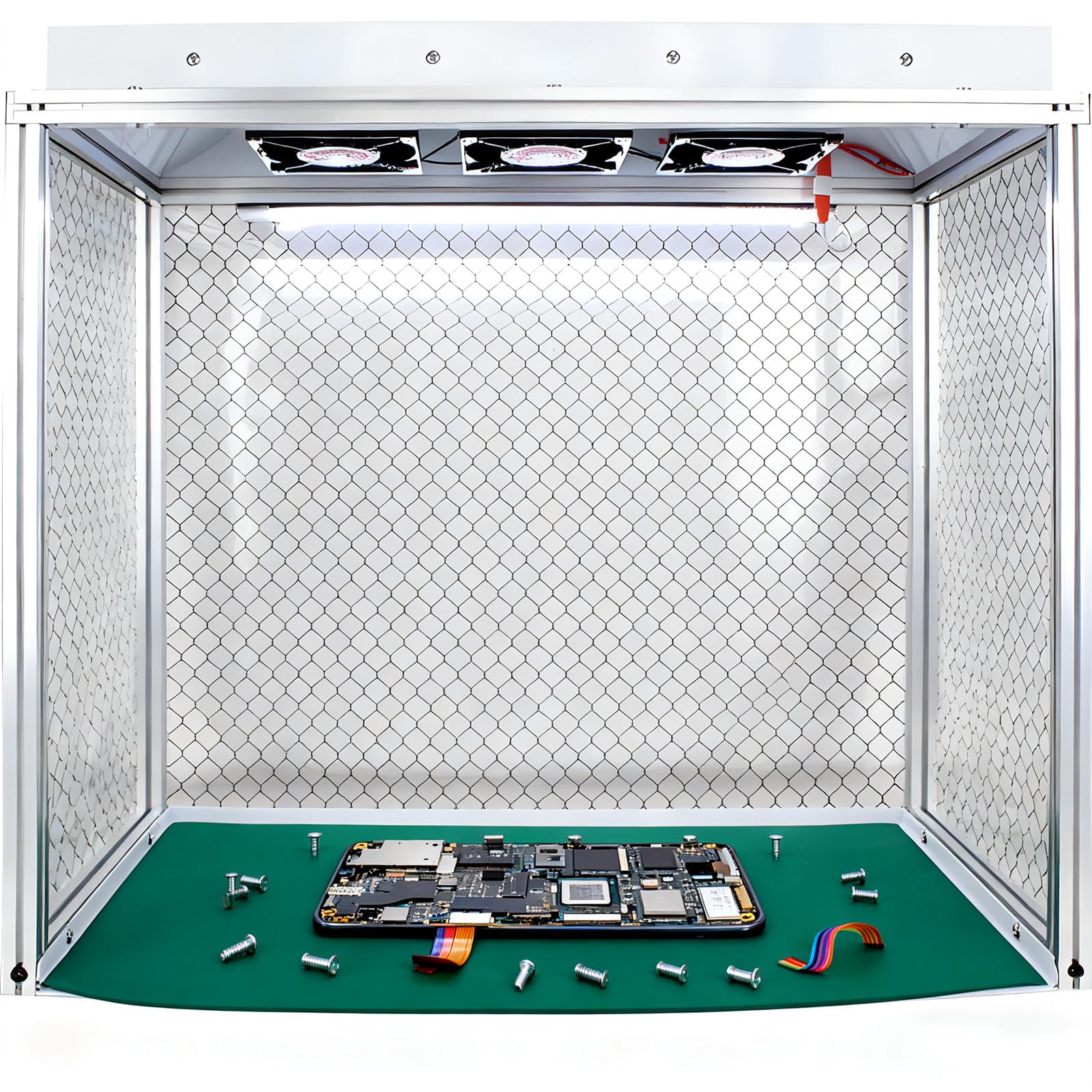 Laminar Flow Dunstabzugshauben-Filtereinheit für Reinräume der Klasse 100/ISO 5, ideal für Mykologie und Pilzzucht, 620 x 310 mm Arbeitsbereich