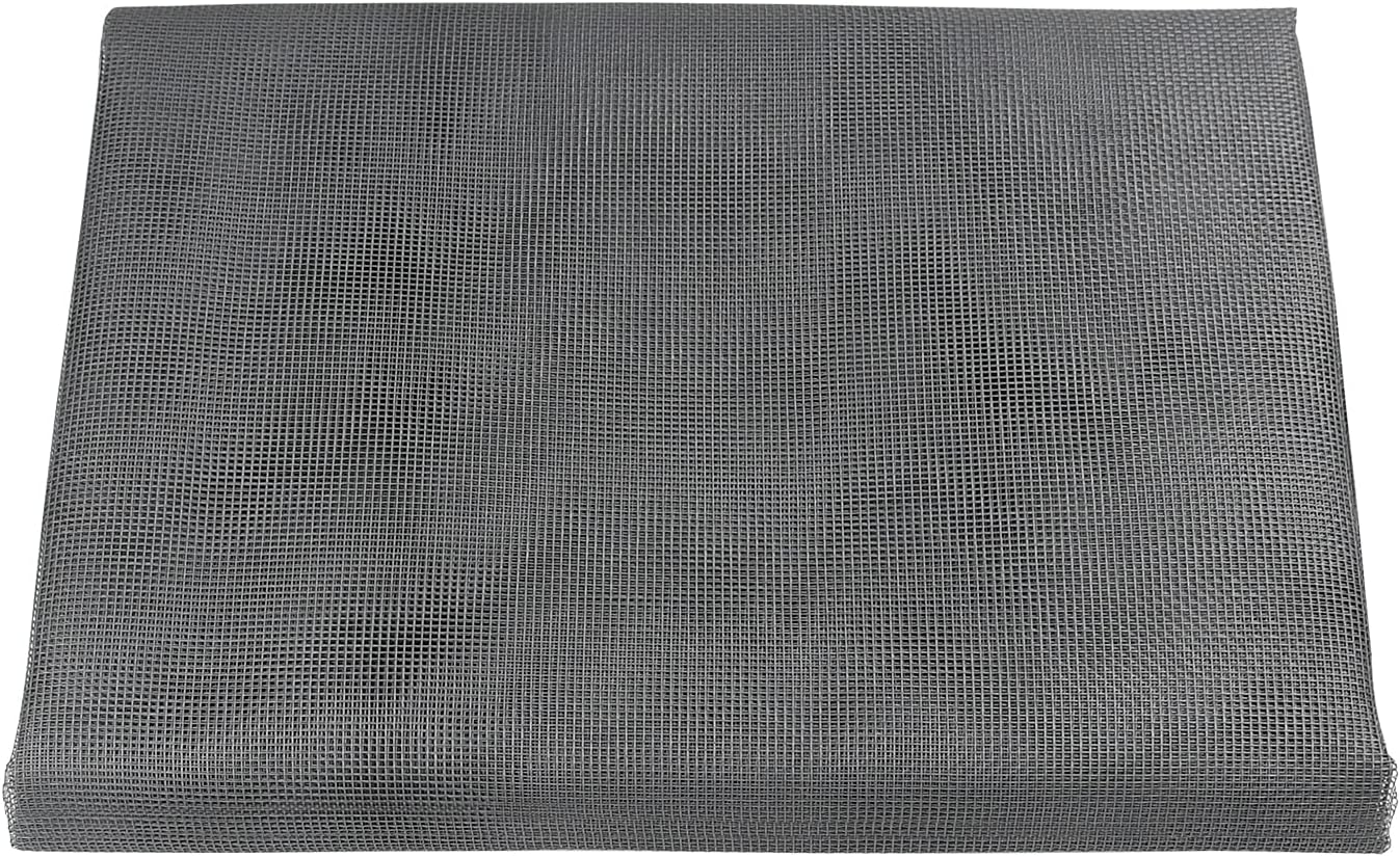 Senneny Adjustable Window Screens, DIY Custom Fiberglass Screen Mesh, Window Screen Replacement for Windows Doors and Patio Screens, Premium Pet Screen (59" x 106", Gray) - - 