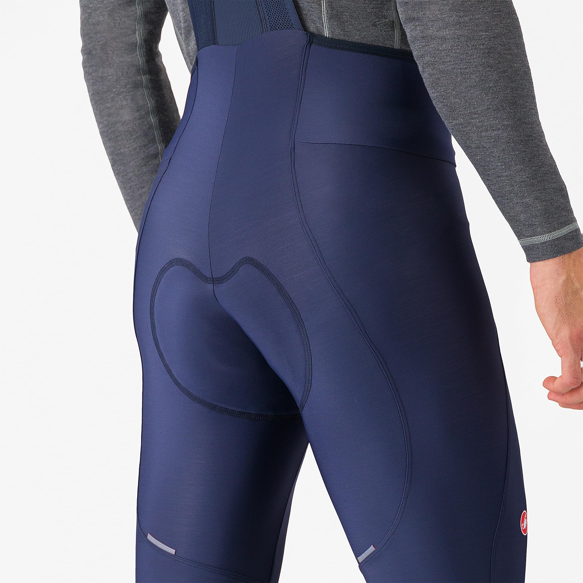 CASTELLI Bavaglino da uomo Espresso per ciclismo su strada, traspirante, con imbottitura per sedile Pro Level, camoscio per gravel bike e corsa