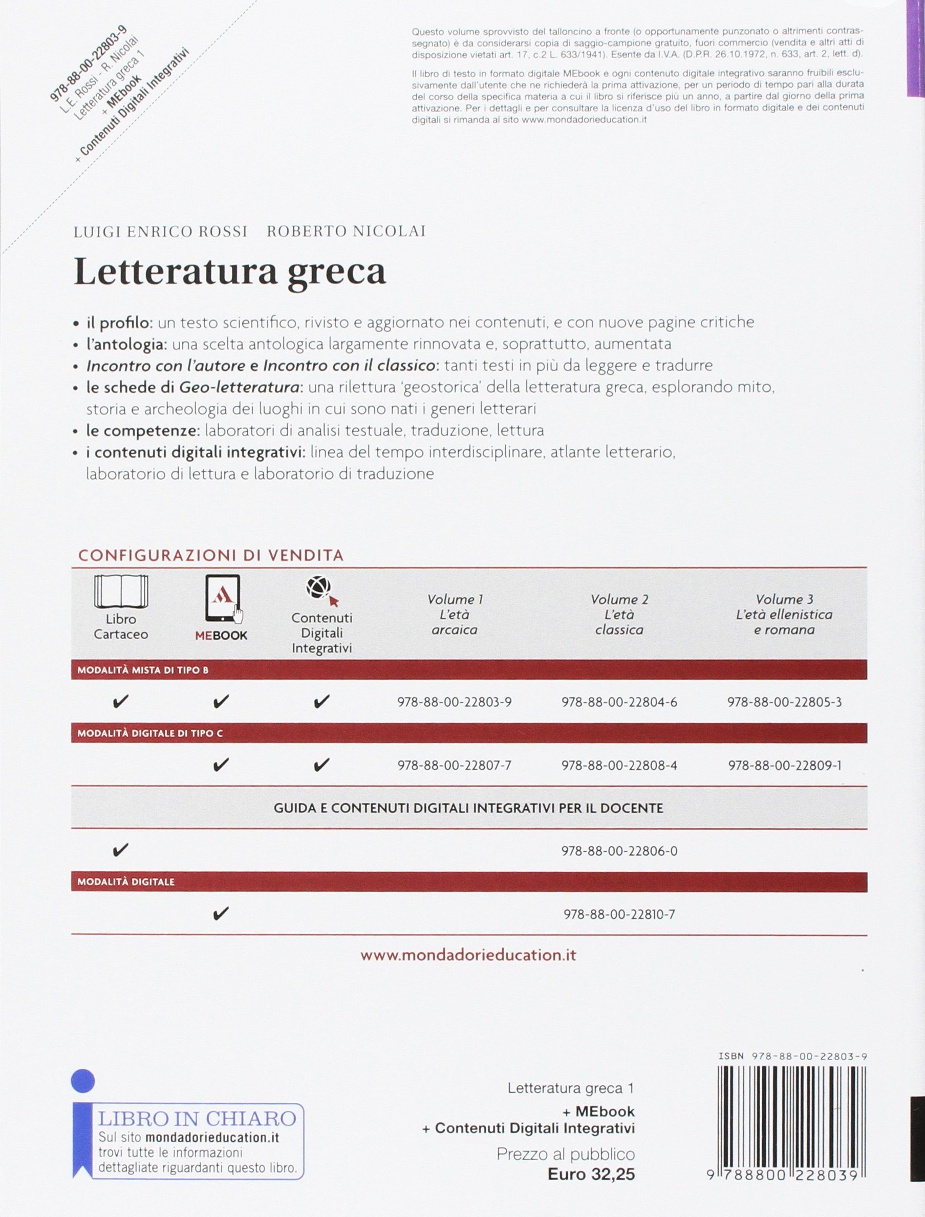 Letteratura greca. Per i Licei e gli Ist. magistrali. Con e-book. Con espansione online