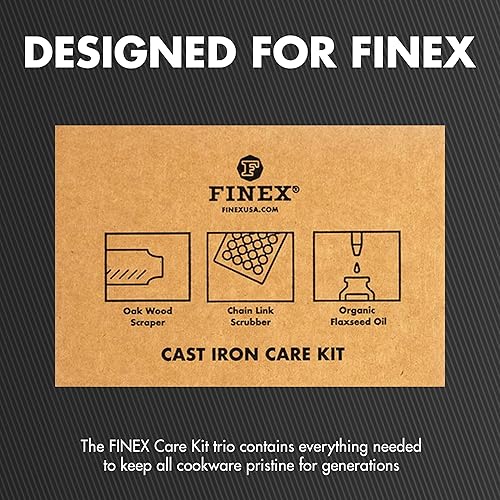 Miniatura 5 de FINEX Kit de cuidado de hierro fundido de 3 piezas