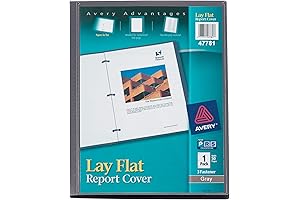 Avery Report Cover with 3 fasteners, Clear Front Window