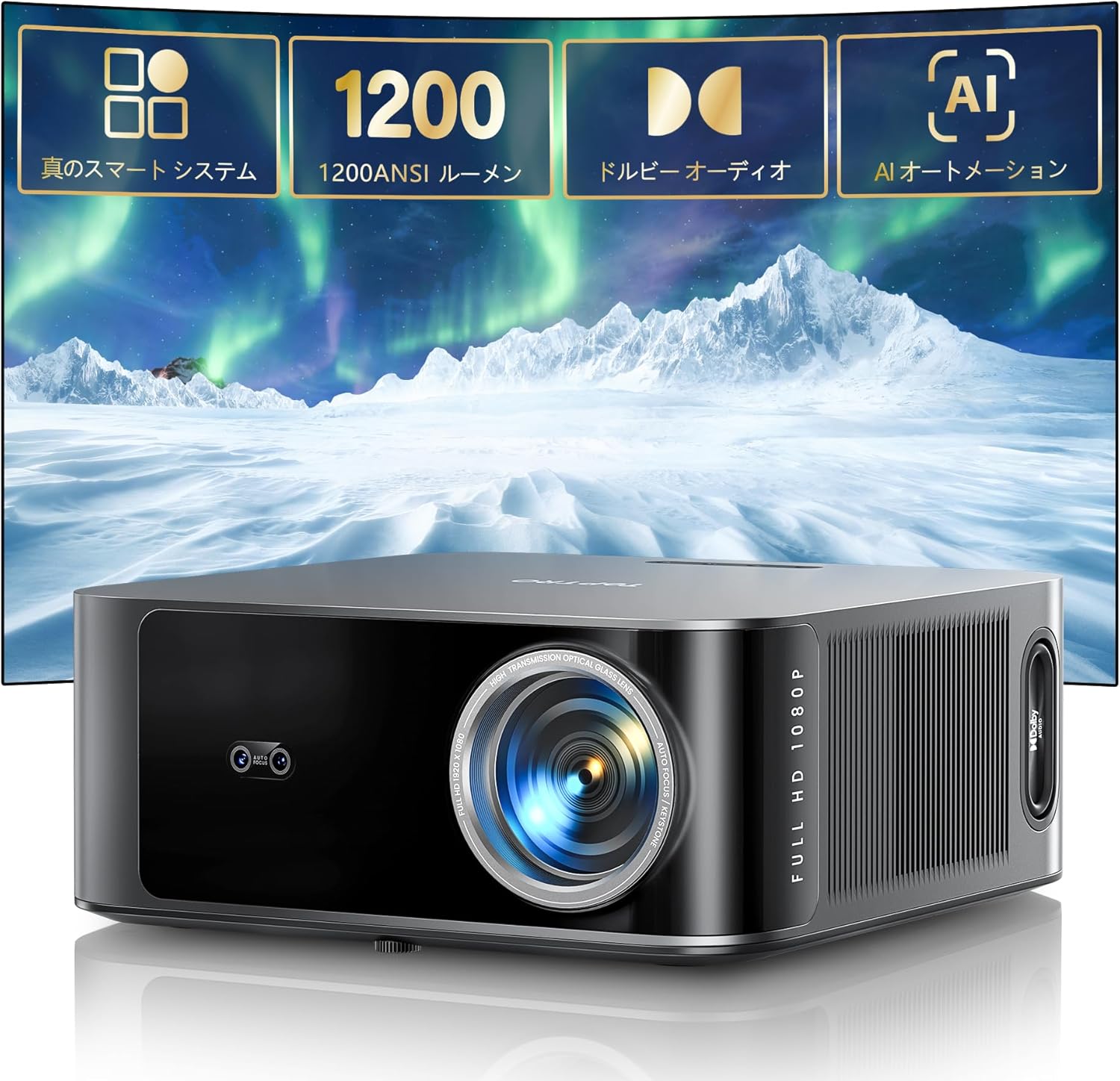 TOPTRO Video Projector X9 TOPTRO X9 Built in Smart OS Native 1080p