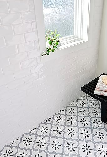 Miniatura 10 de MSI Azila - Azulejo de pared de porcelana mate encáustica de 8 pulgadas x 8 pulgadas para baño, baldosas de piso, salpicaduras de cocina y azulejos