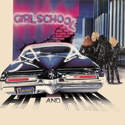 HIT & RUN (STRAWBERRY PINK VINYL) por Girlschool, capa do álbum