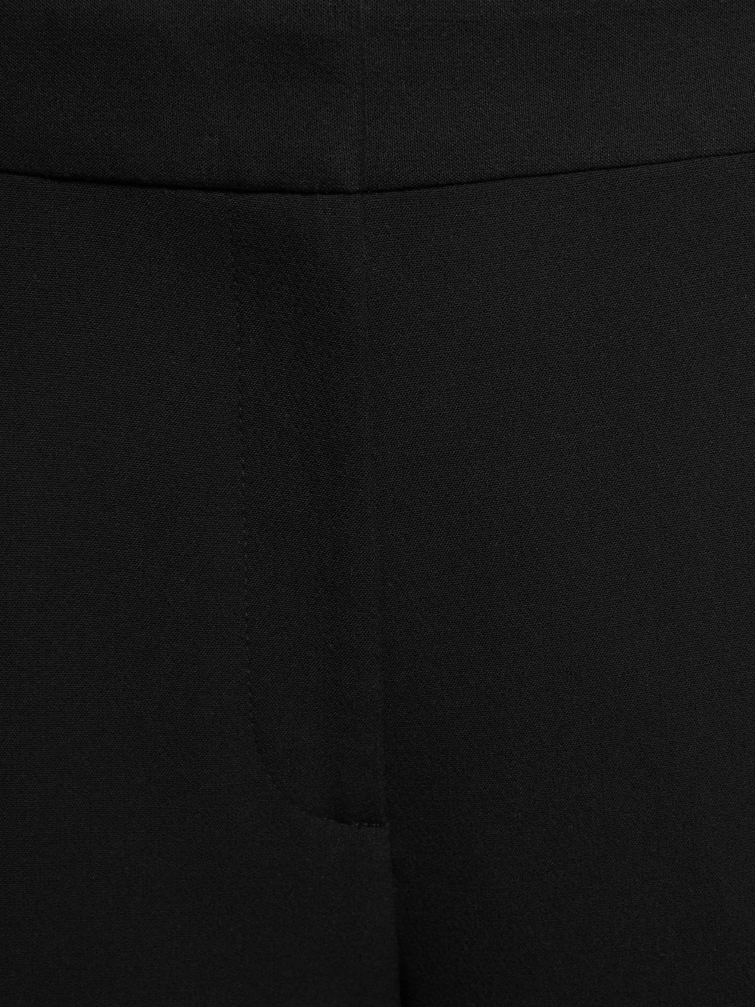 Marks & Spencer Pantalon Coupe Large en crêpe avec Patte Noir UK 20 (EU 48)