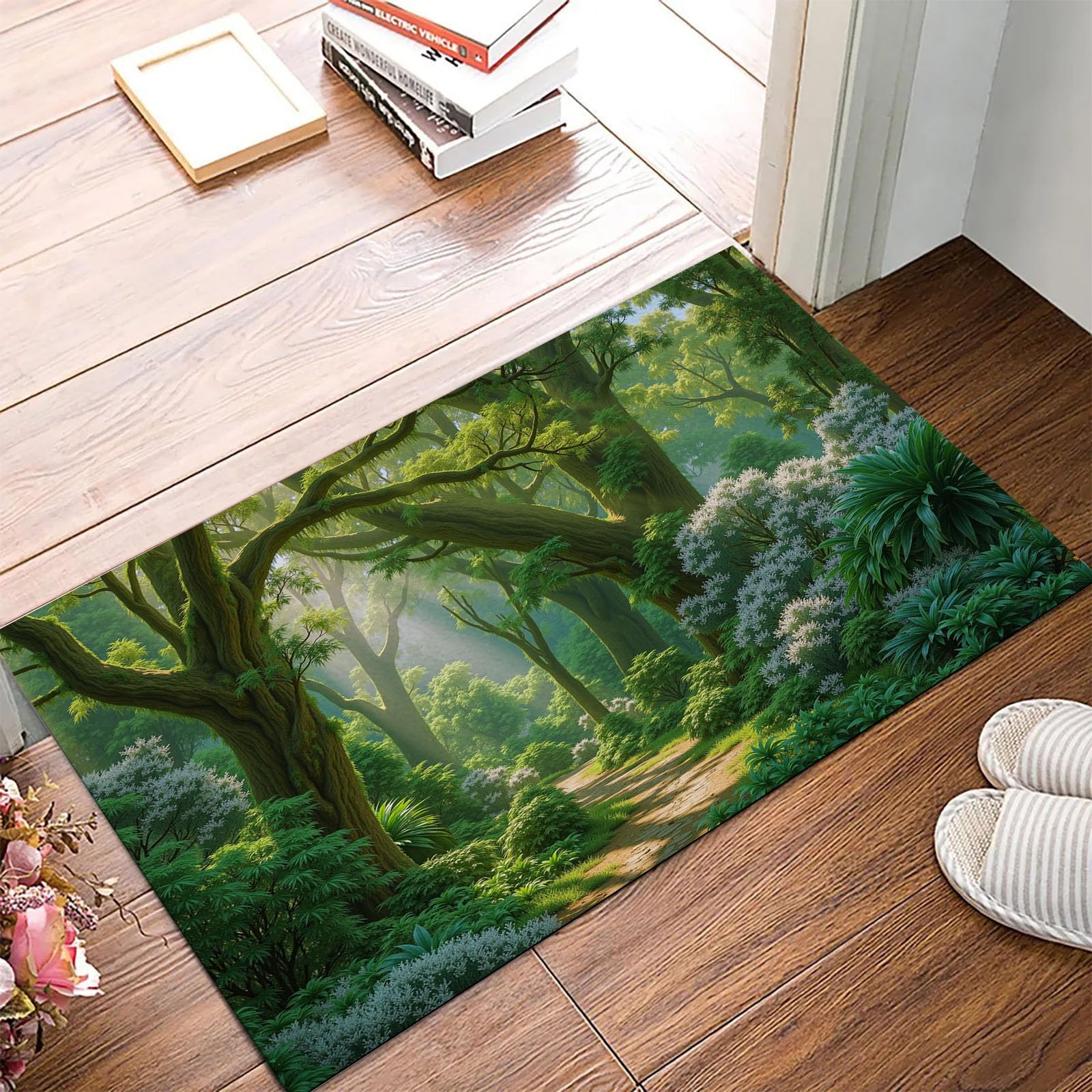 Paillasson paysages naturels aux finitions soignées pour intérieur moderne