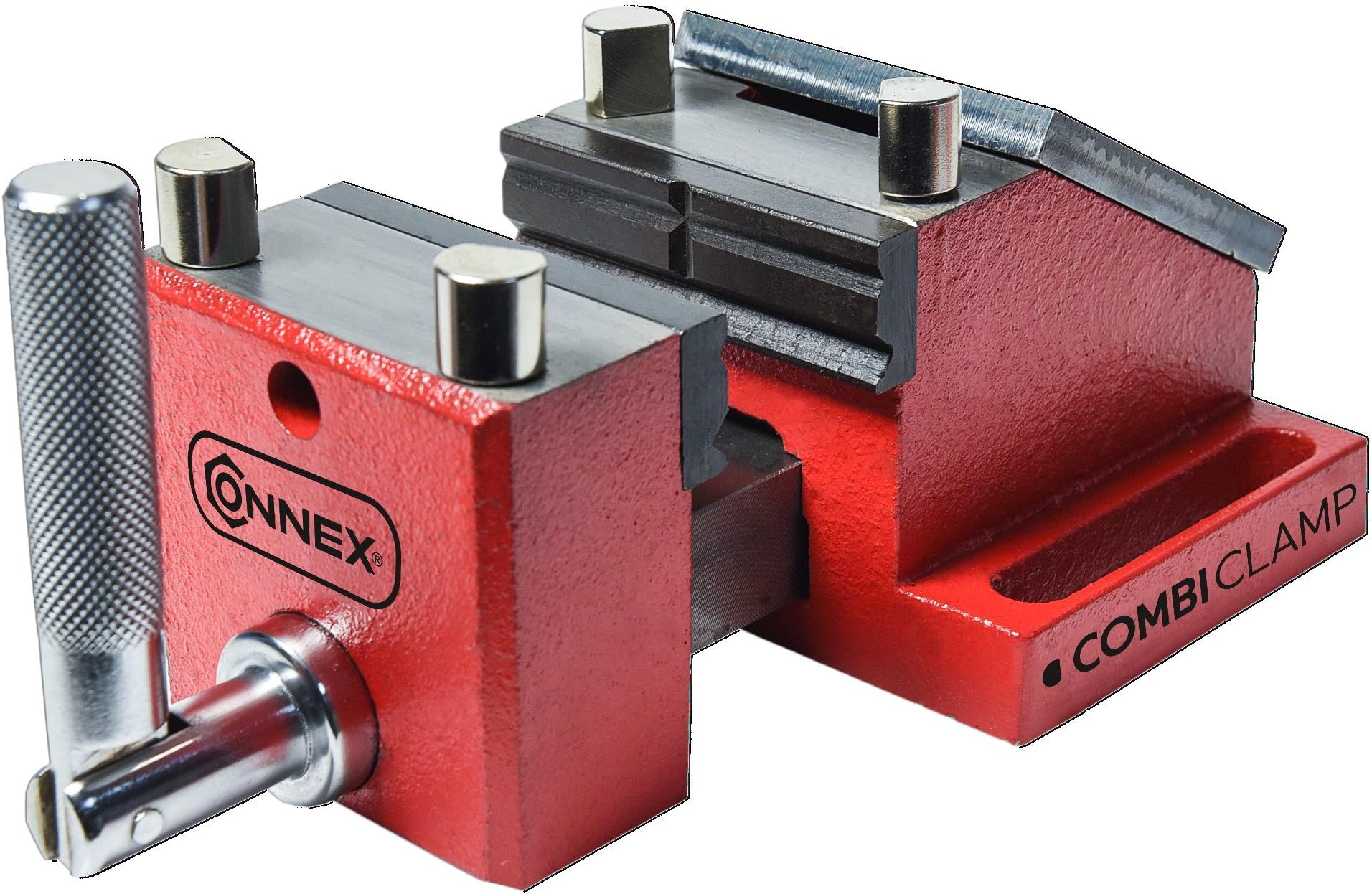 Connex COX875080 "Combiclamp" Vice, Silver/Red, 80 mm