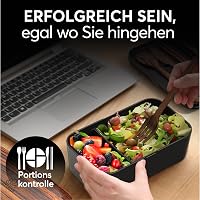 Umami Premium Bento Box 1500ml Szilikon Tételes Ebéddoboz Fekete Wenge 2