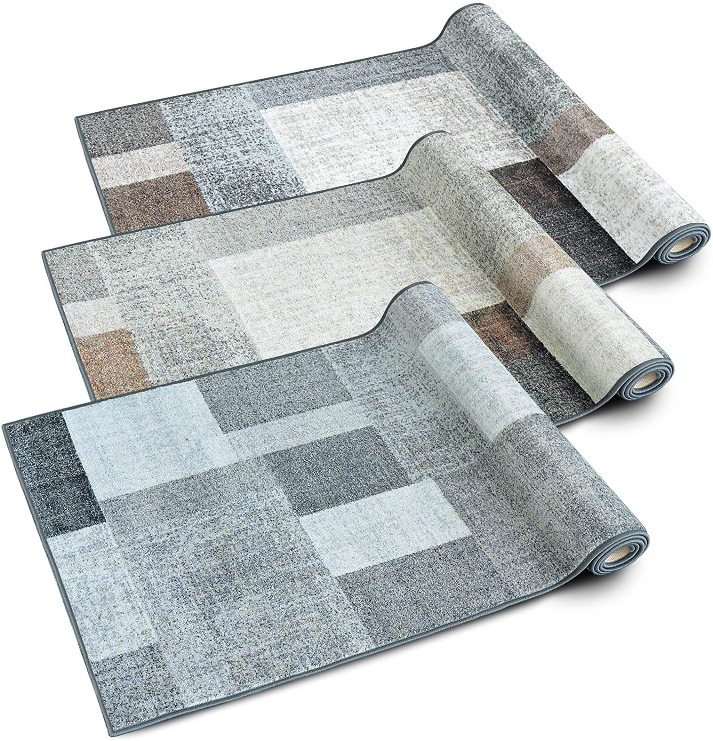 Floordirekt Teppich-Läufer Lucano 80 x 500 cm, Beige - Moderner Wohnteppich für Flur, Küche, Schlafzimmer - Meterware - rutschfest, robust & pflegeleicht