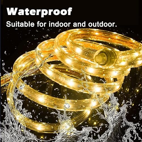 Miniatura 9 de GUOTONG Tira de luces LED RGB smareal con control remoto IR de 44 teclas, luces LED que cambian de color para dormitorio, 65.6 pies, iluminación de