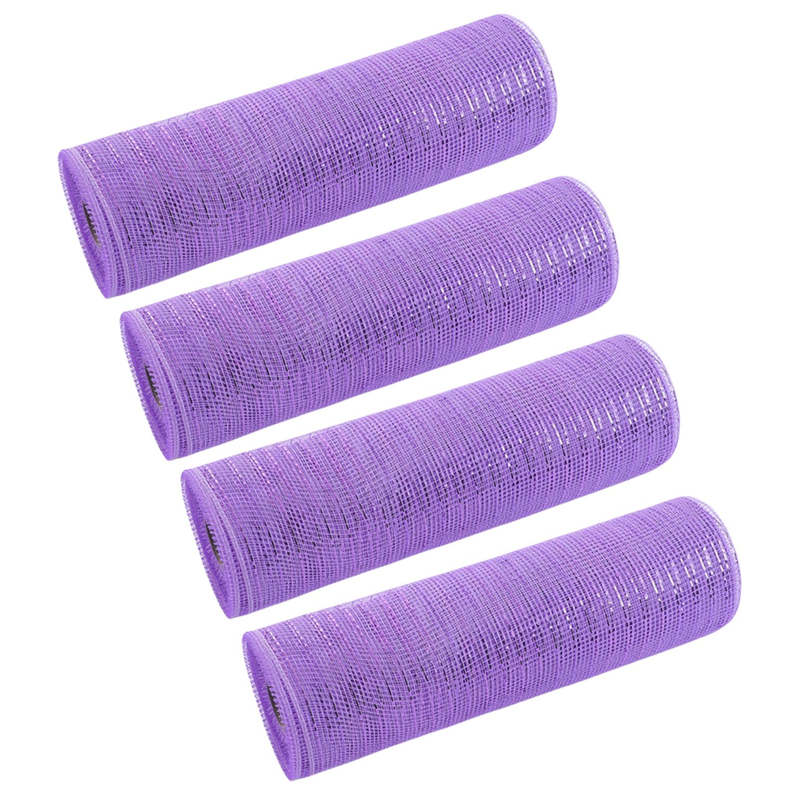 Msioytog Of 4 Practical Meshes for Christmas Tree Adornment Suitable for Crafting Bowknot Wreaths and Holiday Arrangements Holiday Decorations