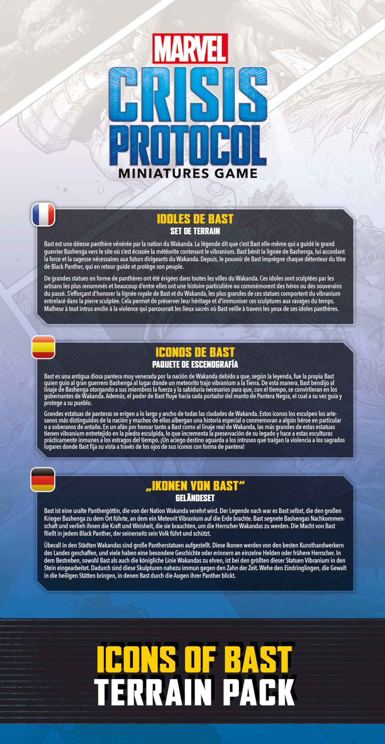 Marvel: Crisis Protocol - Icons of Bast Terrain Pack (Geländeset Ikonen Von Bast)