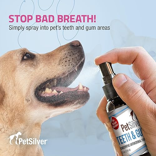 Miniatura 2 de PetSilver Teeth  Gum Spray for Dogs and Cats with Chelated Silver - Made in USA