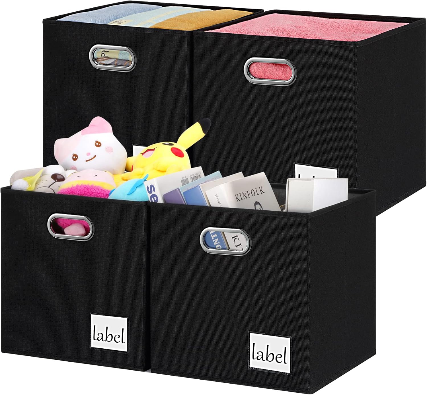 RVSNQ 13x13x13 Storage Cube Bins, Fabric Cubes Storage Bin