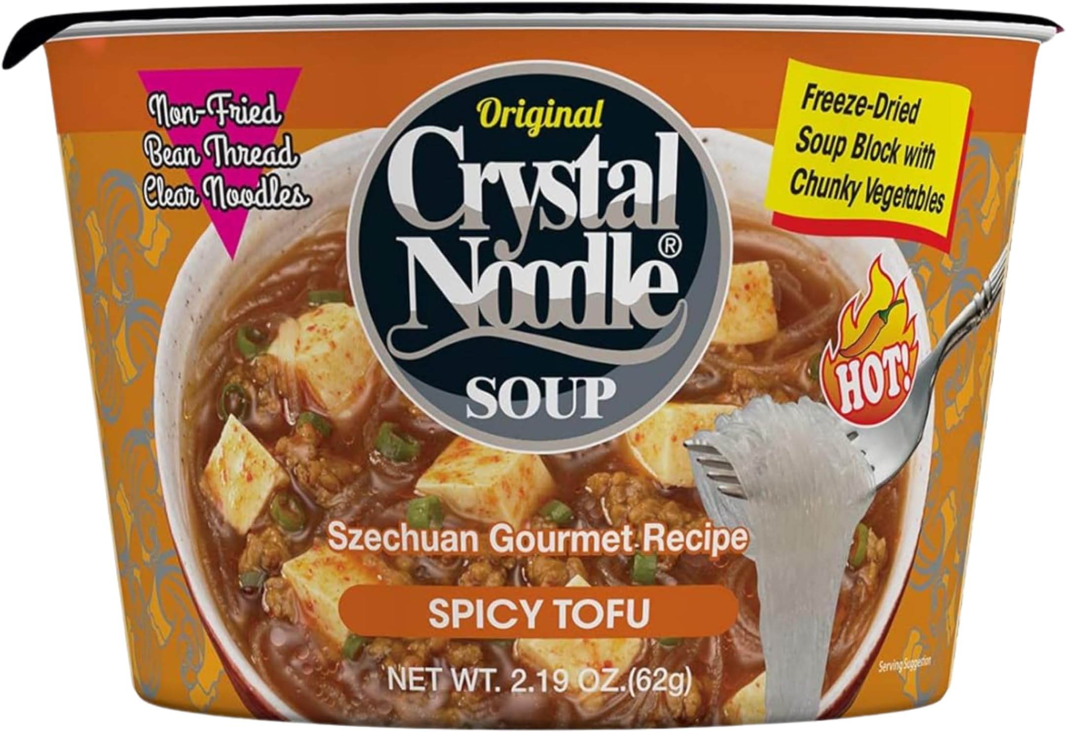 Crystal Noodle Soup, Spicy Tofu, 2.4 Ounce (Pack of 6)