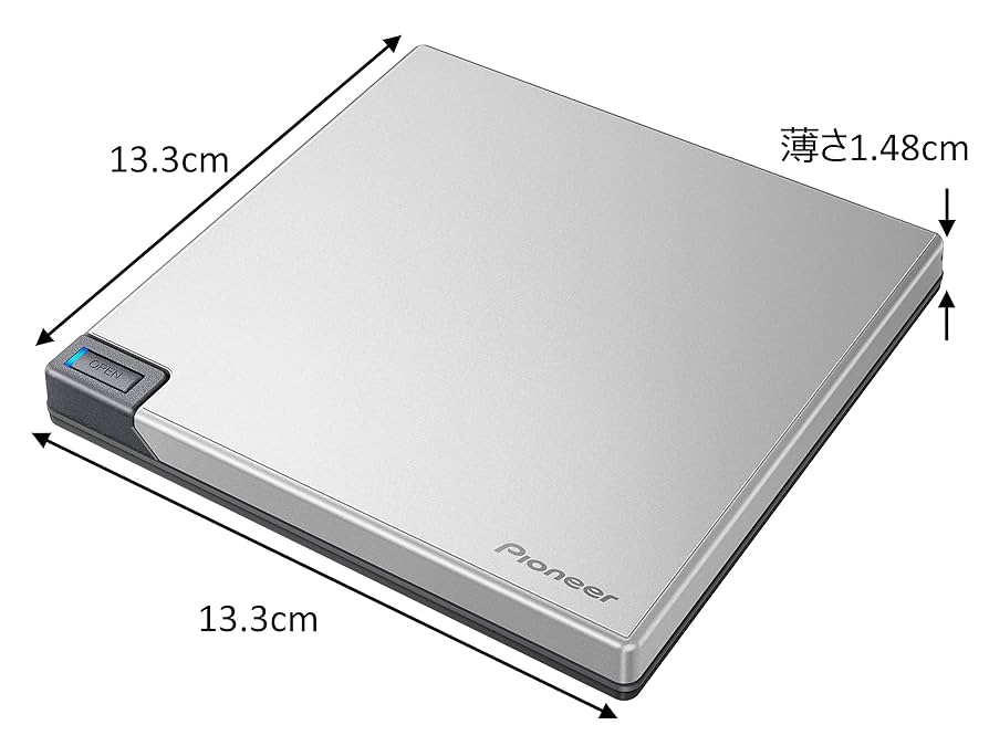 クラムシェル型ポータブルBDドライブ ソフト無モデル BDR-XD08LE パイオニアのポータブルBDドライブ「BDR-XD08LE」が発売 - AKIBA
