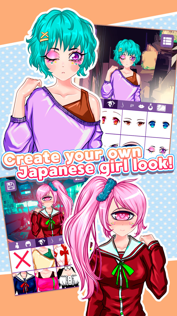 Creating Your Avatar - Stylish Anime Girl - App on Amazon Appstore