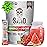 Salud 2-in-1 Energy Drink Powder + Focus, Strawberry Watermelon, Organic Caffeine, B6 + B12, Theanine, Clean Energy Drink Packets, Fresandia Agua Fresca Mix, Non-GMO, Gluten Free, Vegan, 1g of Sugar, (15 Servings)