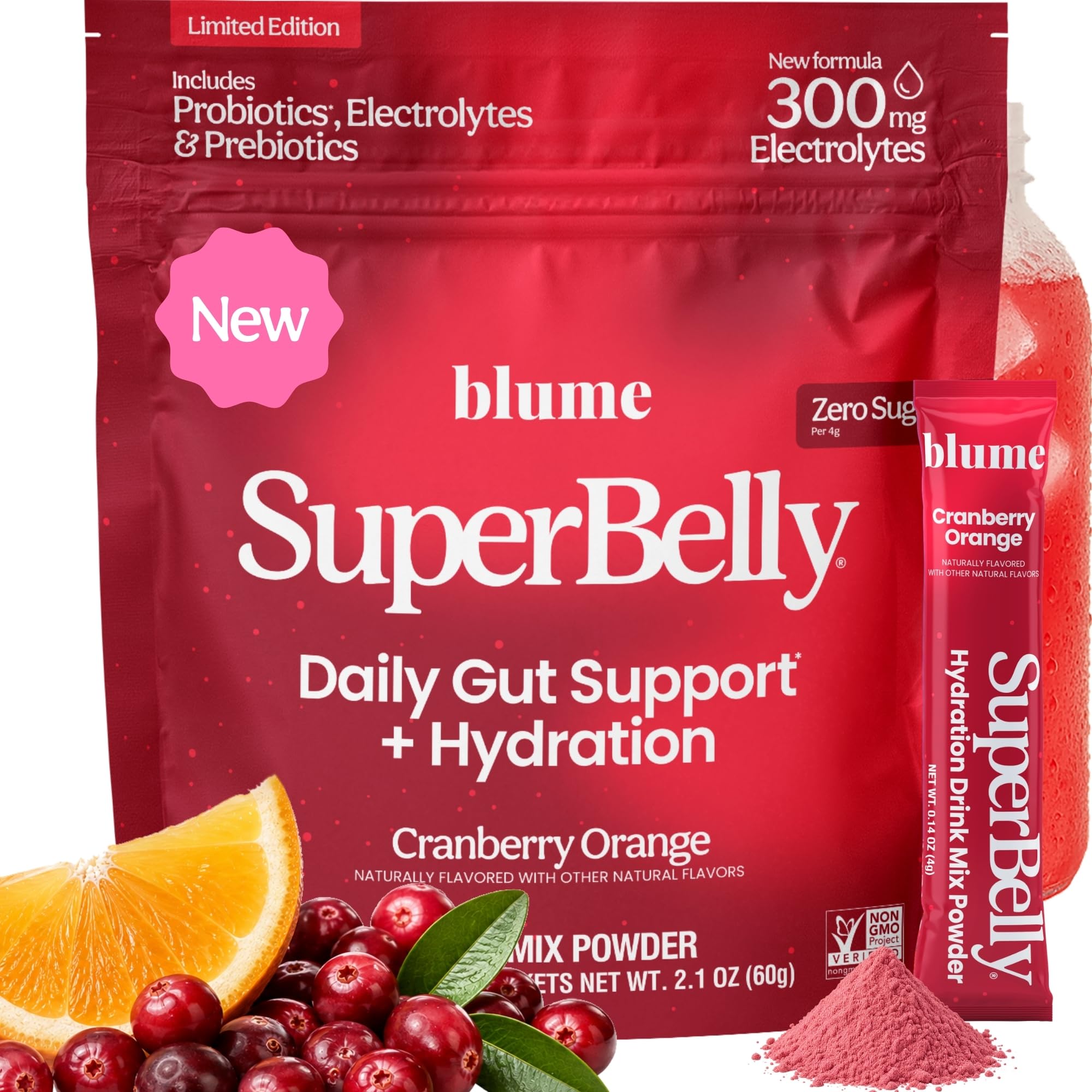 Blume SuperBelly Mango Passion Fruit, Gut Health + Hydration, 15 Sticks — Amazon image 12