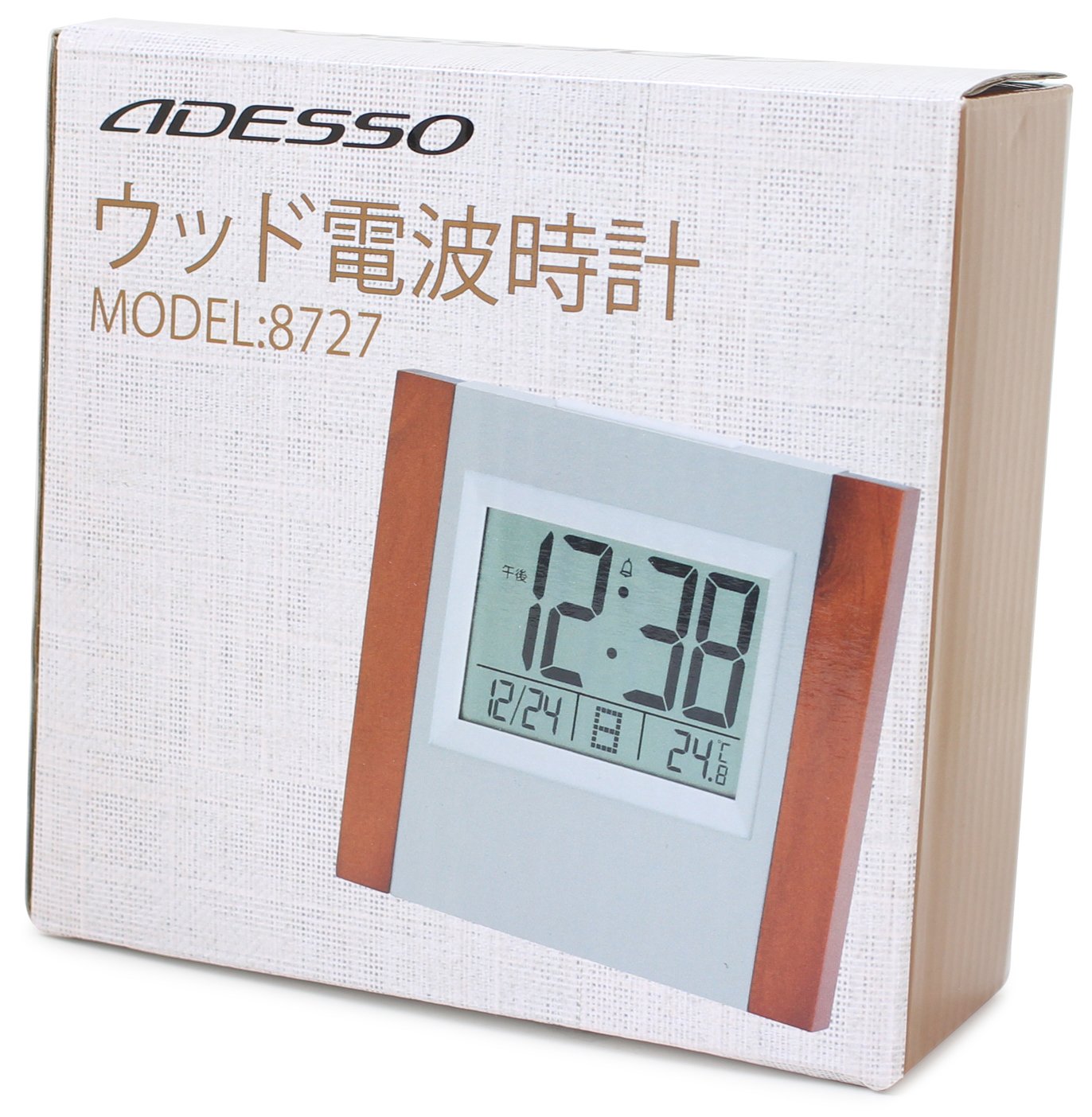 Amazon.co.jp: ADESSO(アデッソ) 置き時計 電波 デジタル 電波時計