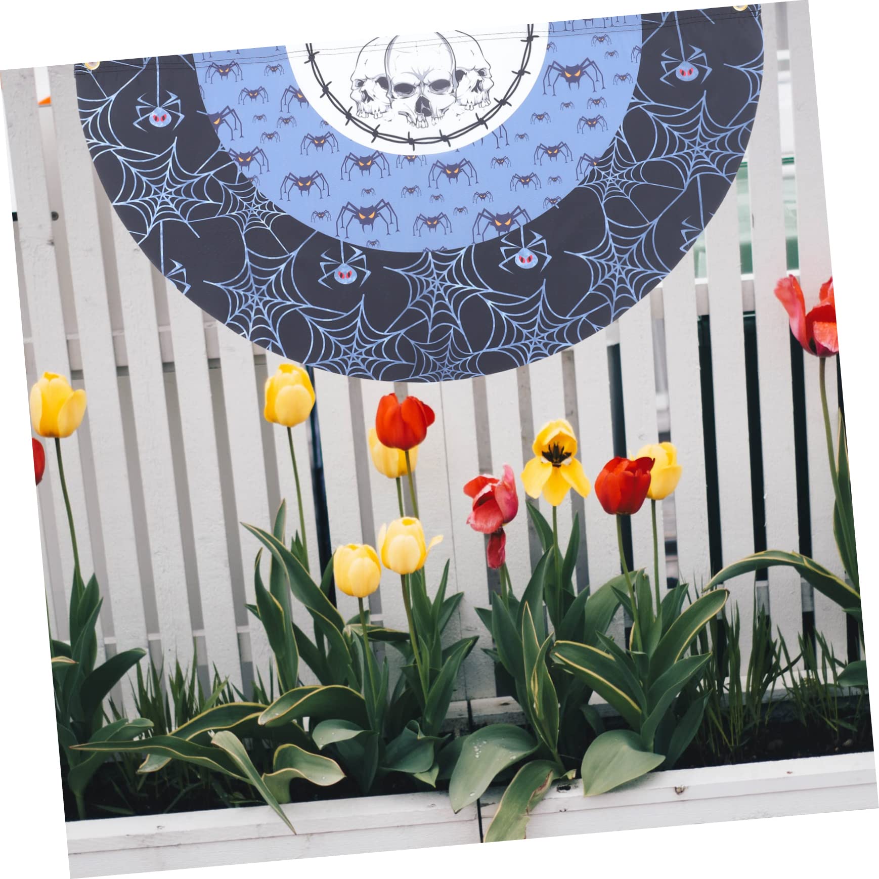 HANABASS 12stücke Teiliges Halloween Gartenfahnen Wetterfeste Fan-flaggen Für Fröhliche Feiern Deko Für Halloween-partys Und Gartenverschönerung