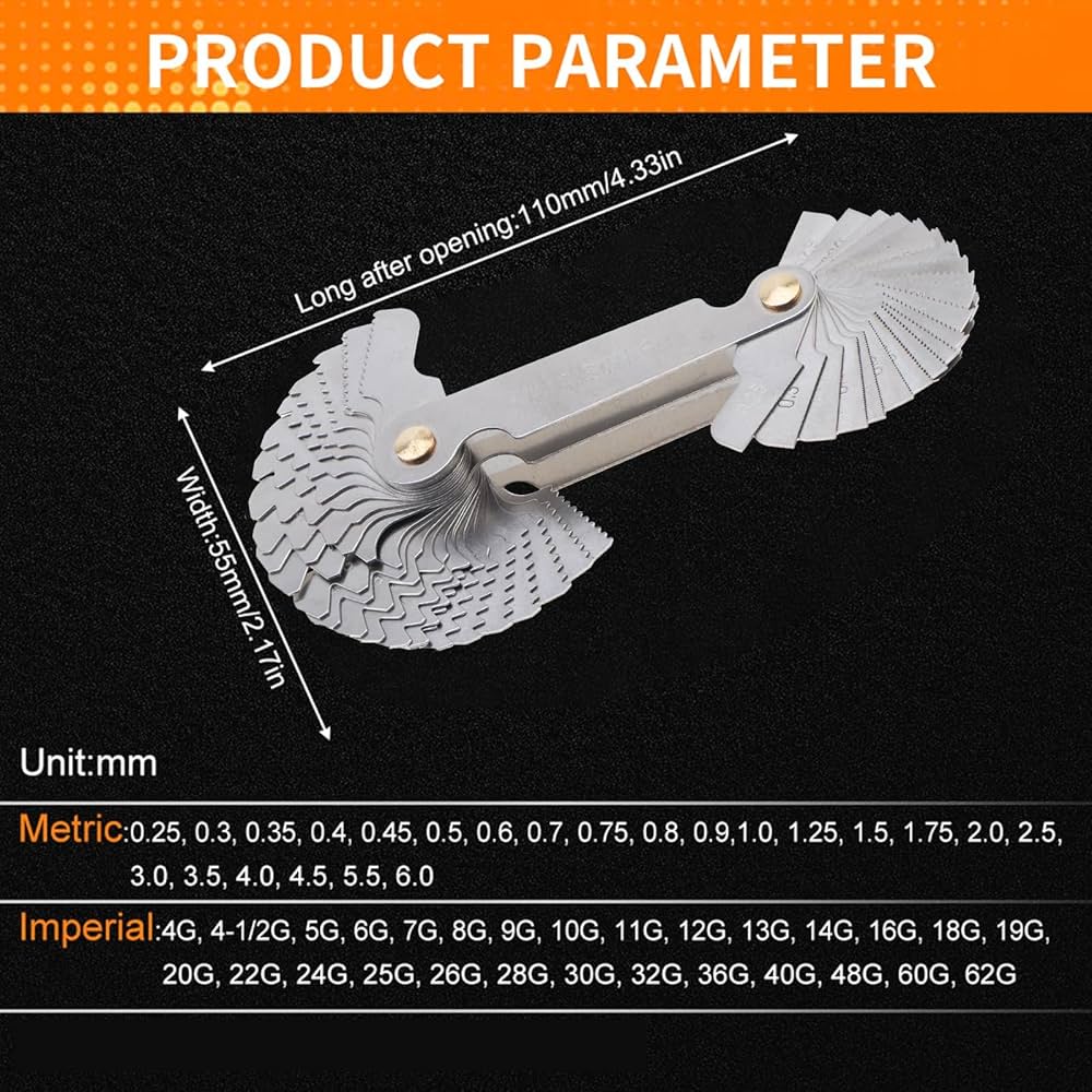 Amazon.co.jp: OriGlam ねじピッチゲージツールセットカット
