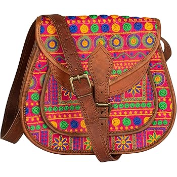 leather boho shoulder bag