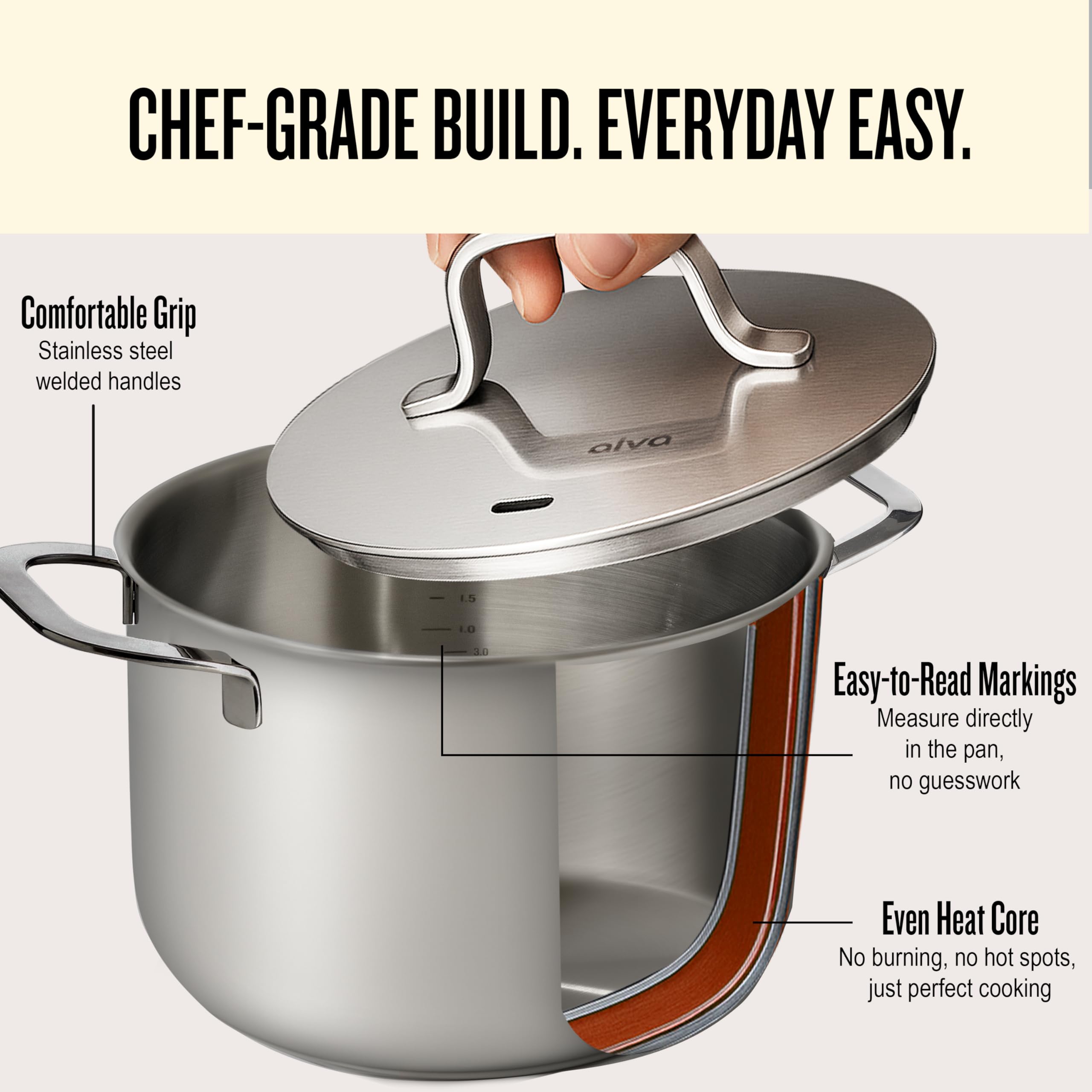 Snapklik.com : Alva Maestro Professional Stainless Steel Cookware Set ...