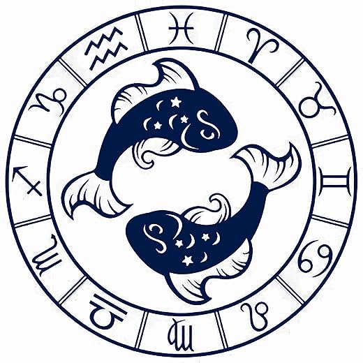 Lasting 1-2 Weeks Constellations Juice Temporary Tattoo Ink Semi Permanent for Adults Woman Pisces Horoscope Zodiac on White Backgro Navy Blue that Look Real Men Women Chest Neck Arm (4 Sheets)