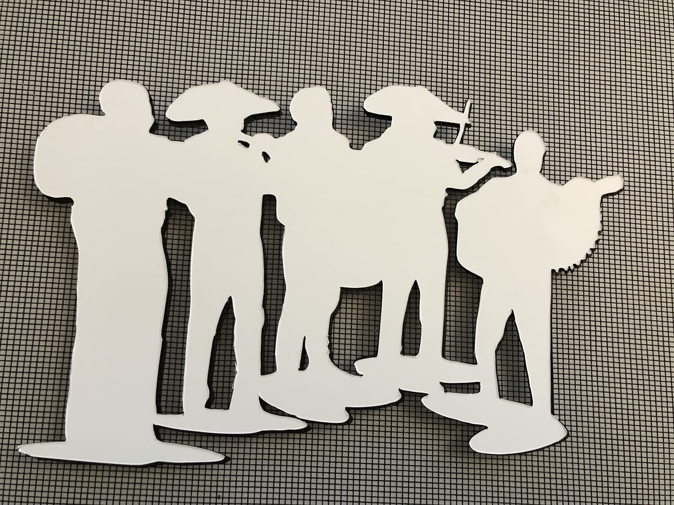 DCentral Mariachi Band Flexible Screen Magnet Décor; Double-Sided, for Non-Retractable Screens, Helps to Stop Walking into Screens, Covers Small tears in Screens, Sizes W 7" x 4.9"