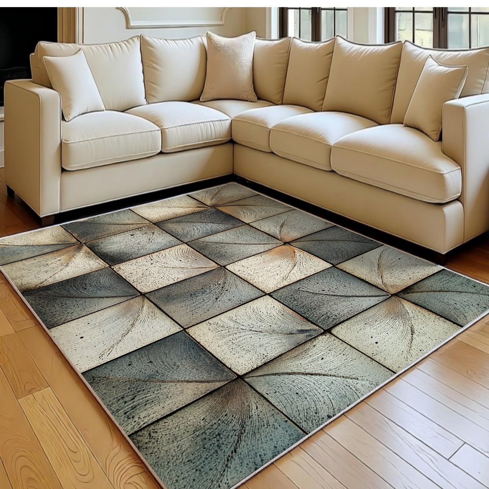Descente de lit grise 60 x 90 cm douceur pour chambre adulte